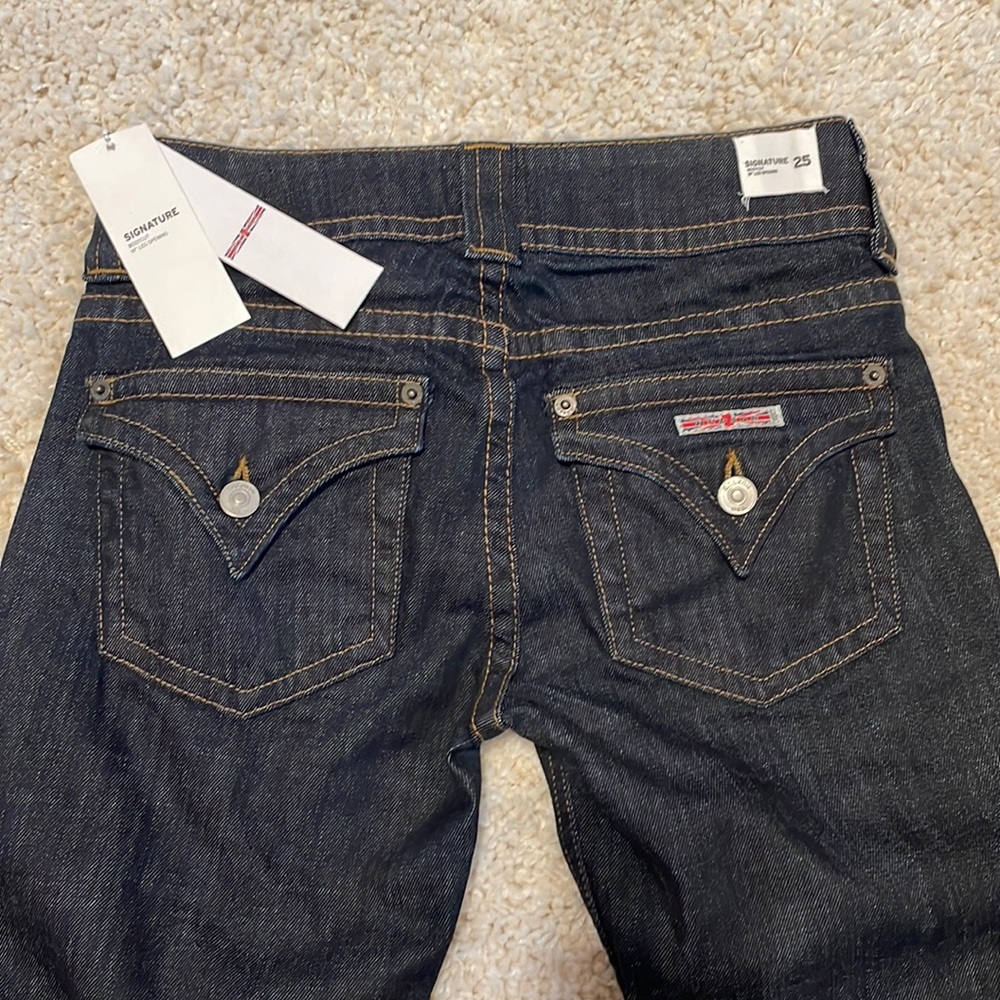 New Hudson signature boot cut jeans 25 dark wash 34.5” inseam